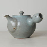Handmade Stoneware Kyusu Teapot with Integrated Filter