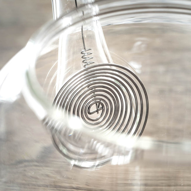 Hand-Blown Glass Teapot with Stainless Steel Strainer